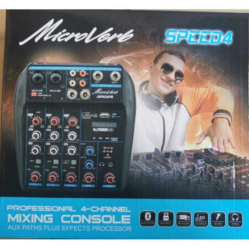 mixer audio microverb speed4 kualitas bagus