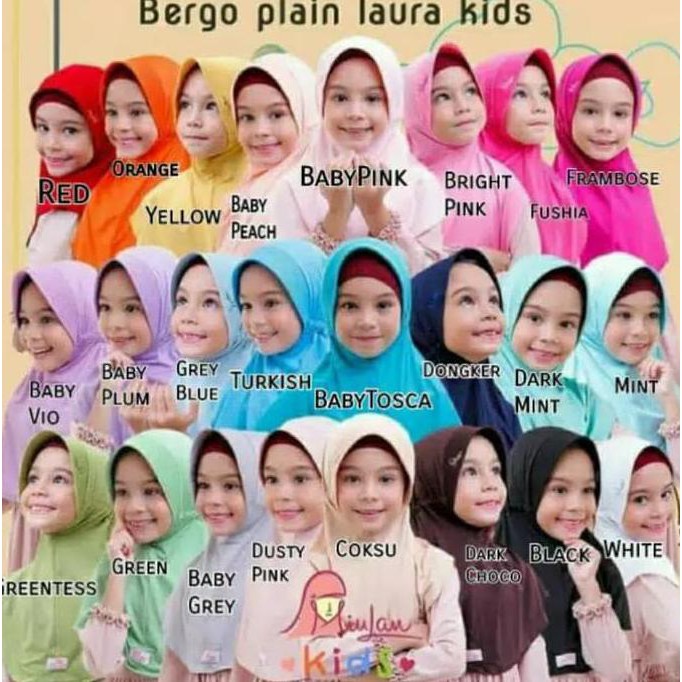 jilbab anak termurah Jilbab Anak / Jilbab Miulan / Miulan Kids / Jilbab Sekolah - Merah Muda ready