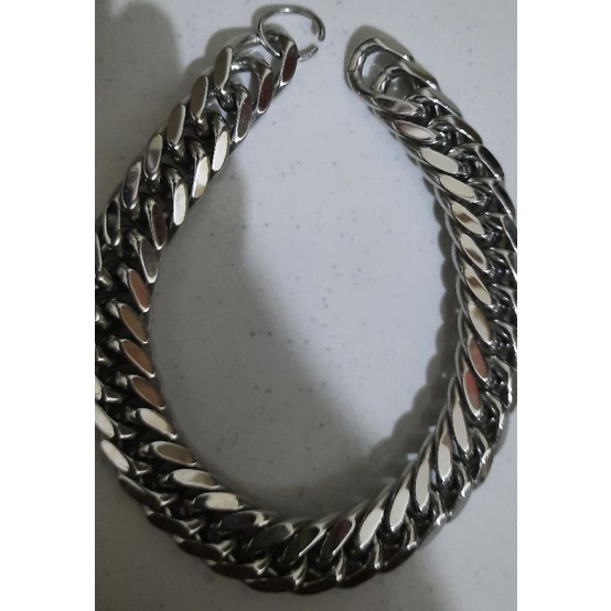 Gelang Rantai Besi Putih Asli Cowok Cewek Karya Maluku Ori No Second