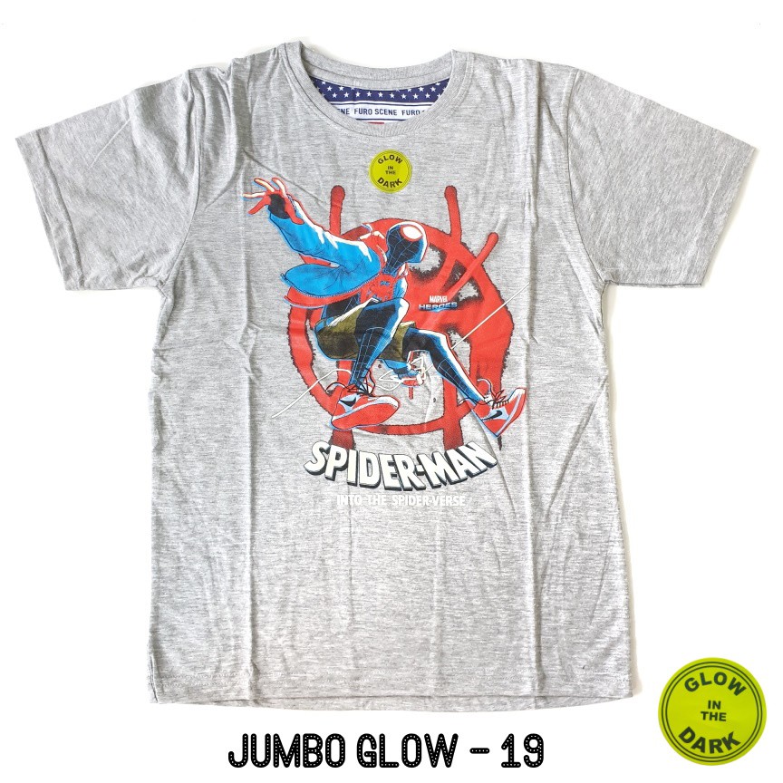 FURO Jumbo Glow In The Dark Kaos Anak Laki size 16 18 20