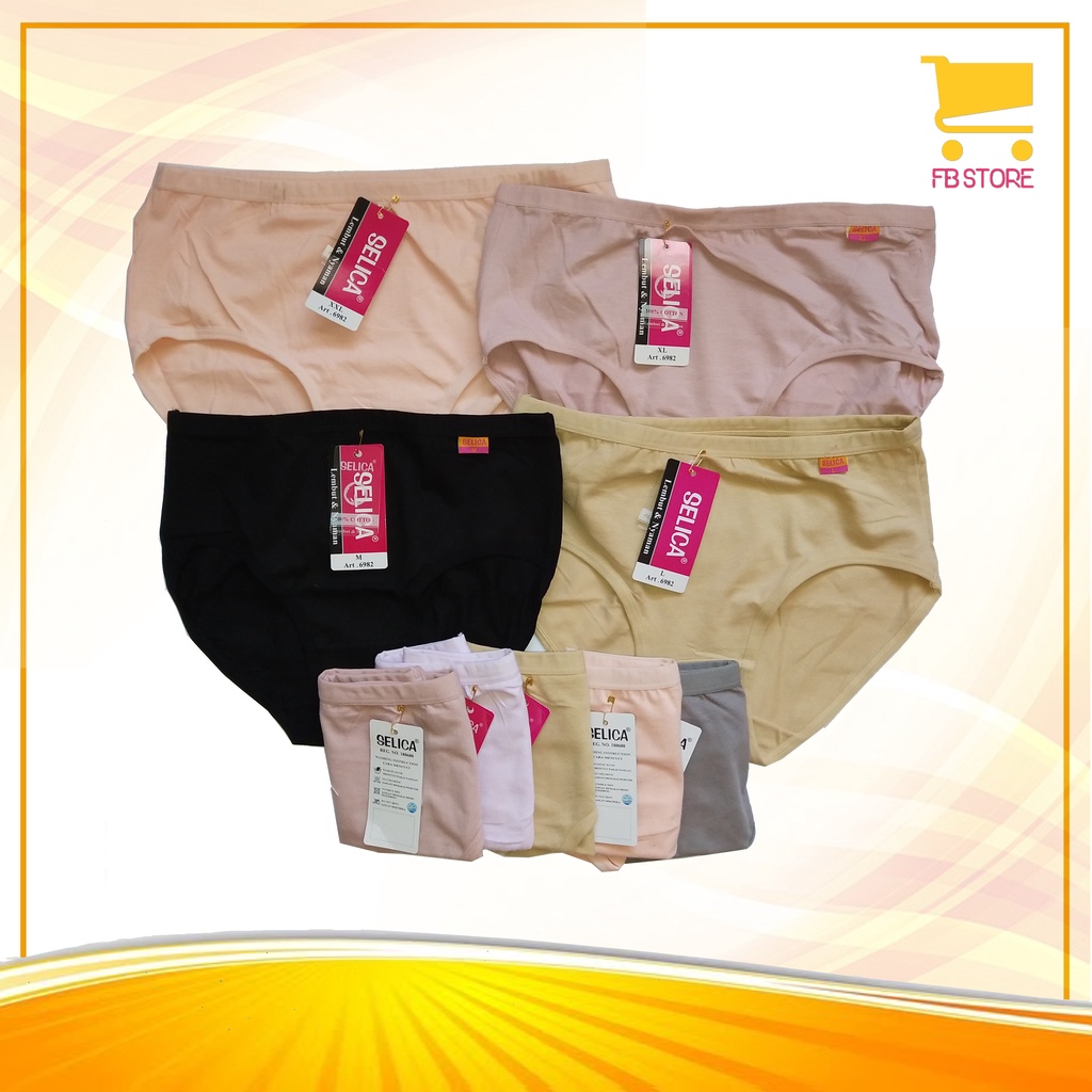 Cd / Celana Dalam Wanita Selica Art.6982 Ban Kecil M, L, XL, XXL