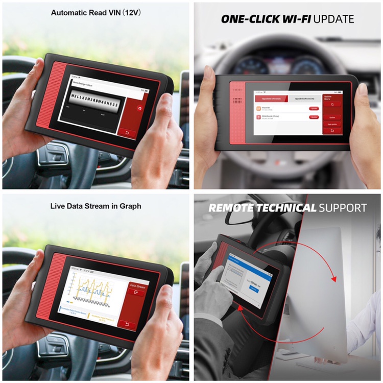 THINKCAR THINKTOOL MINI OE-Level Obd2 Alat Diagnostik Mobil Bluetooth Semua Sistem Pemindai Mobil Odb2 Dengan 28 Fungsi Reset Pemeliharaan Dan Kontrol Dua Arah