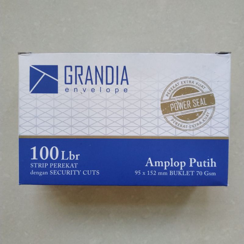 

Amplop Putih Polos Grandia (Eceran per 10 pcs)