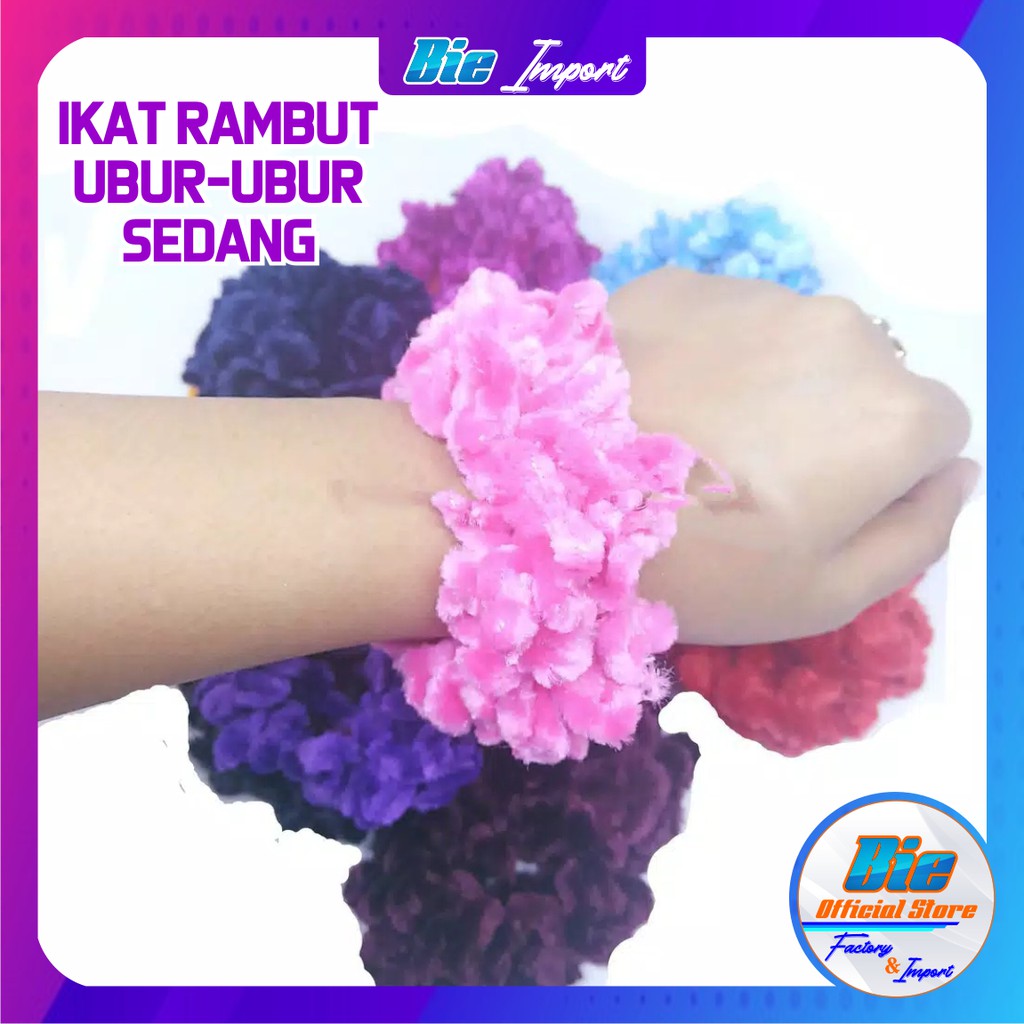 Ikat Rambut Ubur-ubur / Kunciran Rambut Cendol Hijab-SEDANG