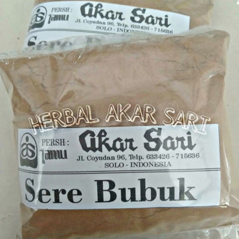 

Akar Sari - Sere Bubuk 100 Gram - Meredakan Gejala Flu