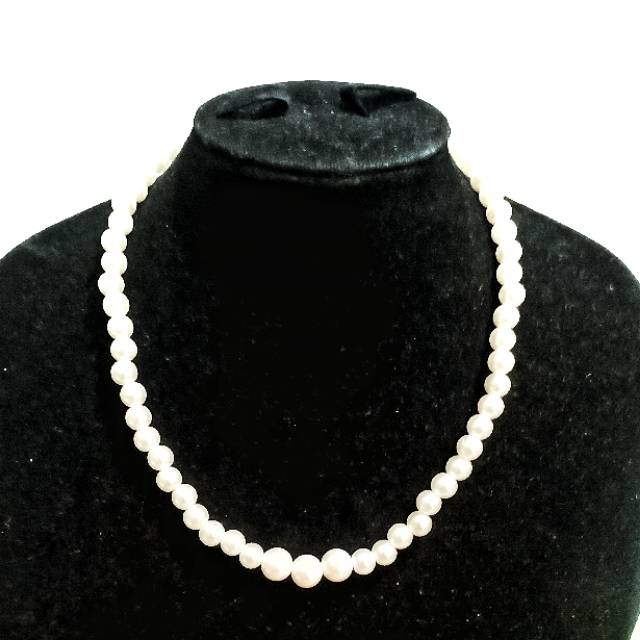 Jennie Pearl Necklace Kalung Mutiara Gaya Korea Handmade