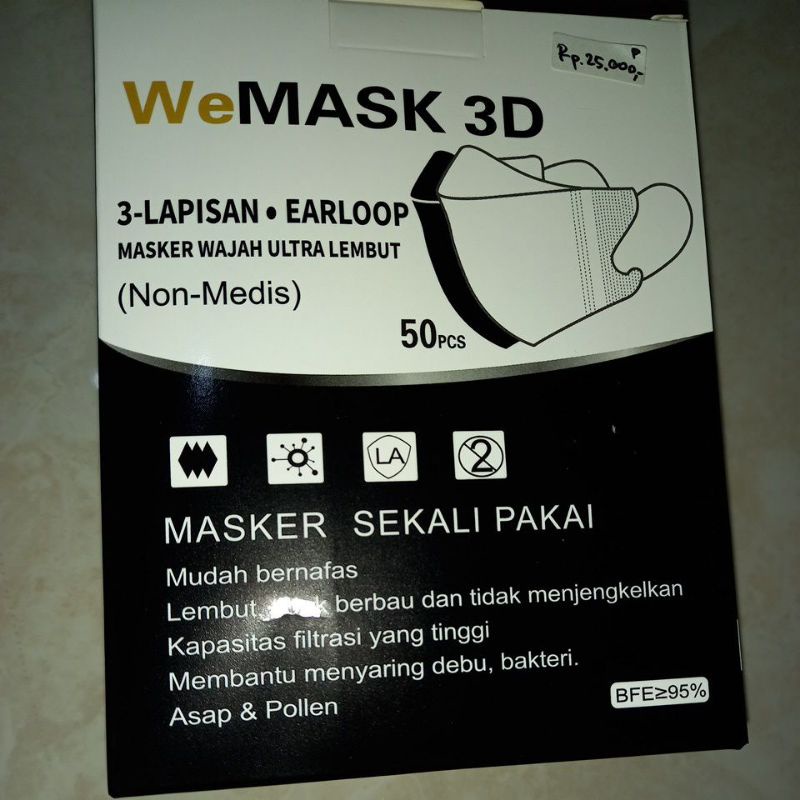 Masker Duckbill We Mask 3D isi 50pcs
