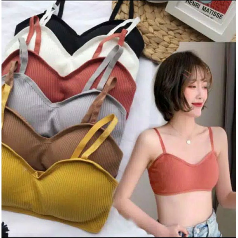 BRA IMPORT BRA SPORT GYM YOGA ZUMBA BRA TANPA KAWAT UKURAN S