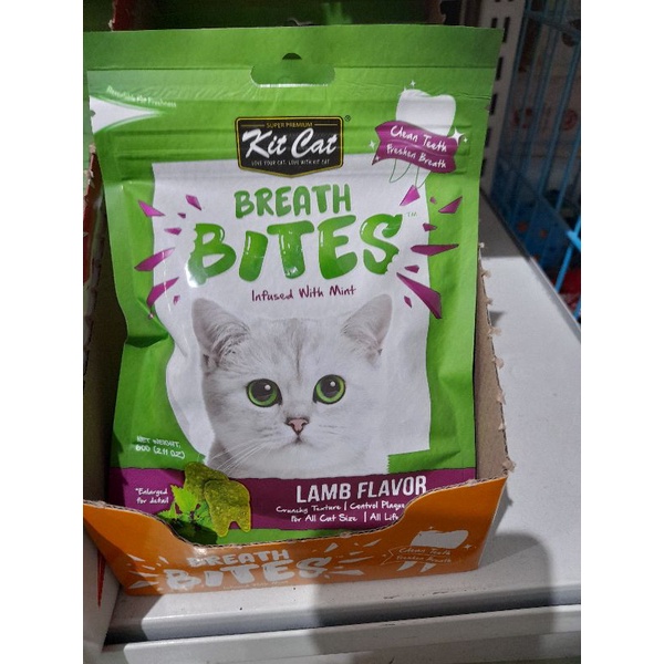 Snack Kucing Kit Cat Breath Bites 60g- Lamb