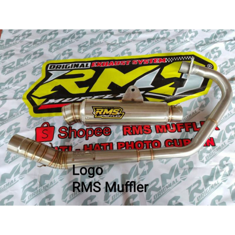 Knalpot Kompetisi Megapro CB GL Tiger RMS Muffler Original Leher rol paten