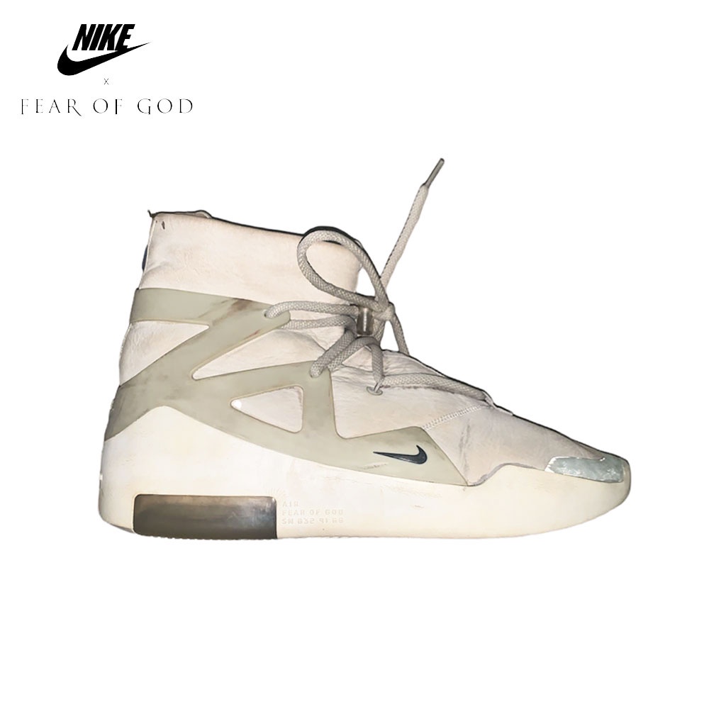 NIKE AIR FEAR OF GOD 1 LIGHT BONE BASKETBALL SHOES