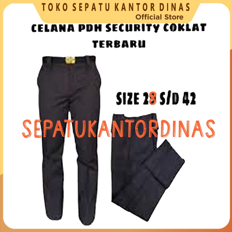 CELANA PDSUS POLRI CELANA PDH POLRI CELANA POLISI CELANA KERJA CELANA PDH COKLAT TUA