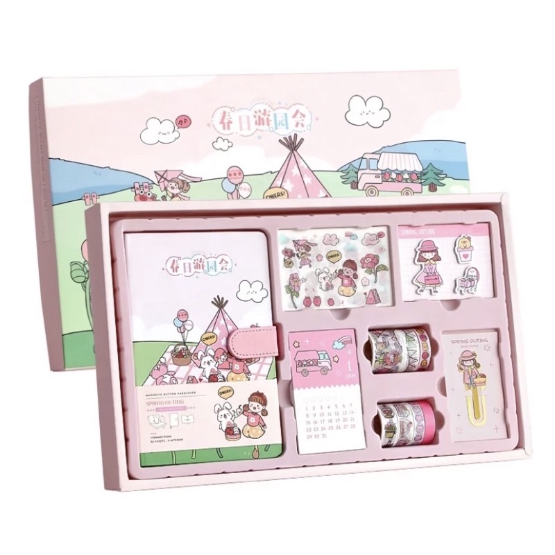 

gift box stationery / gift set / hampers / hadiah alat tulis set / kado ulang tahun / stationery set / notebook