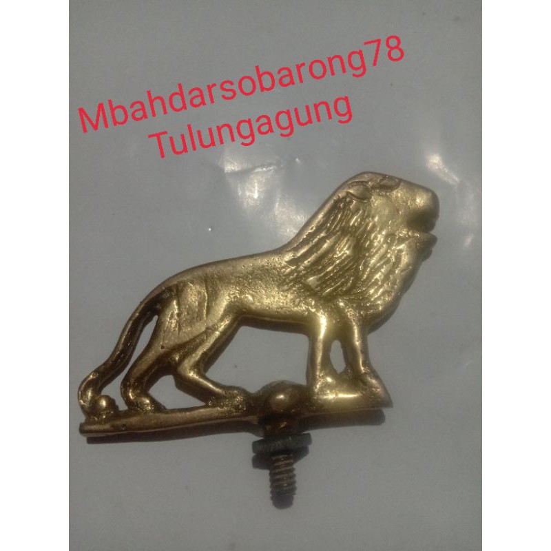 Maskot Slebor Kuningan Sepeda Onthel / Motif Singa