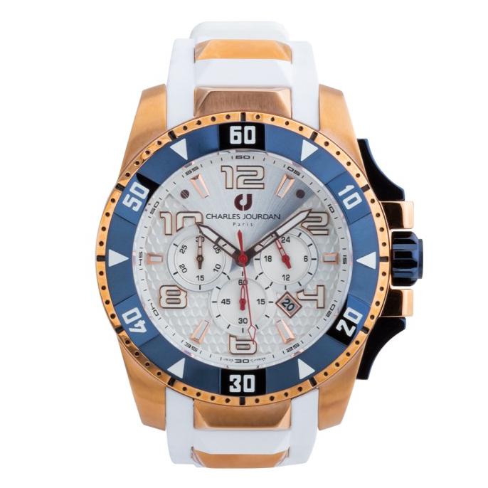 [ORIGINAL] Charles Jourdan - CJ1026-1515C - Jam Tangan Pria- WhiteGold Termurah