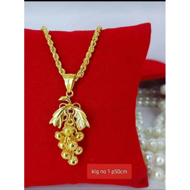 Kalung Berlapis emas 24k / Emas Penang #819
