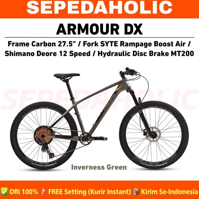 SEPEDA GUNUNG MTB PACIFIC ARMOUR DX 27.5 INCH CARBON 12 SPEED HIDROLIK FDGDF34545