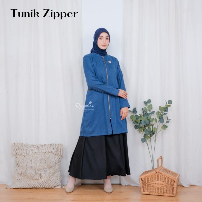 ATASAN TUNIK ZIPPER BY RIYANI