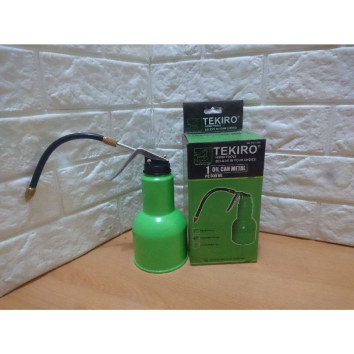 tekiro oil can metal kaleng oli tempat oli 500ml