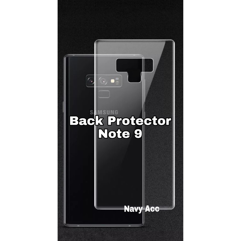 Screen Protector Back Samsung Note 9 - Note 8 - Antigores Jelly Belakang Samsung