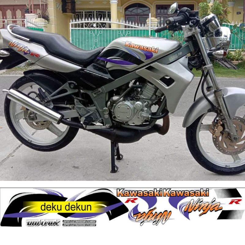 striping ninja r 2000 / striping ninja r kis 2000 / striping kawasaki ninja r kis 2000 silver / stri