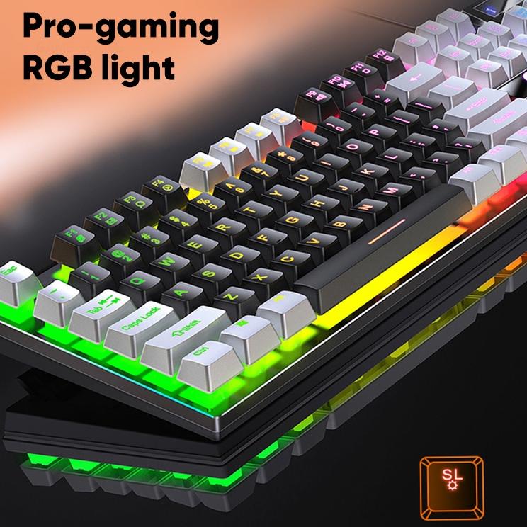 Stock Terbatas Bepop Gaming Keyboard  RGB Cable Light K500