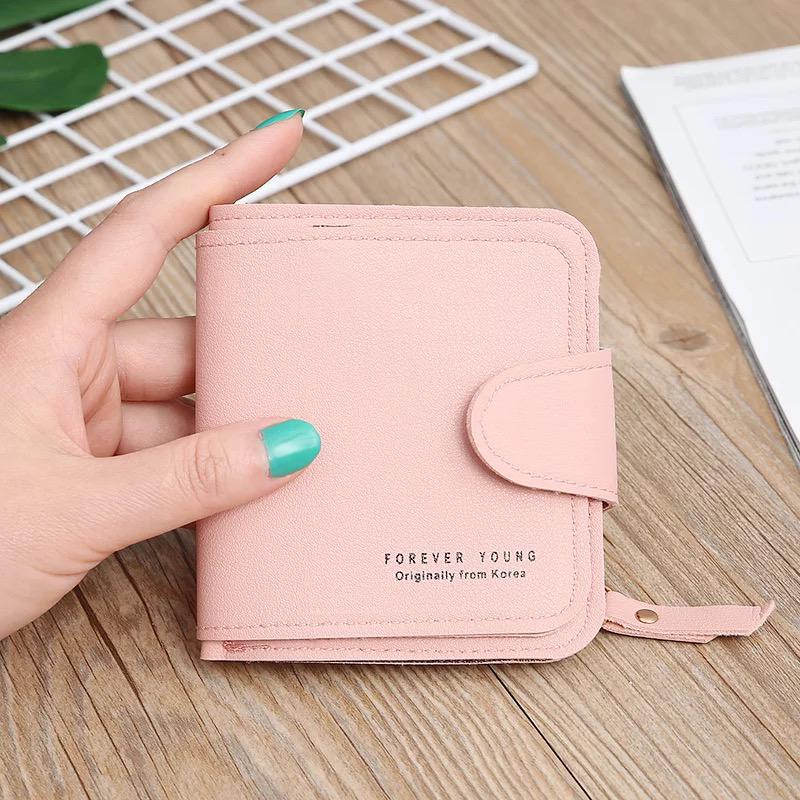(COD) Women's Wallet Import Dompet Lipat Wanita MALL SHOPPING-#5 PINK MUDA