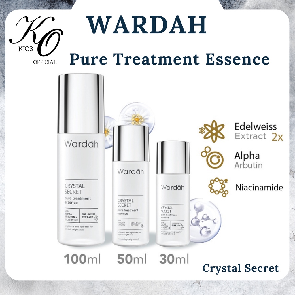 Wardah Crystal Secret Pure Treatment Essence 30ml | 50ml | 100ml