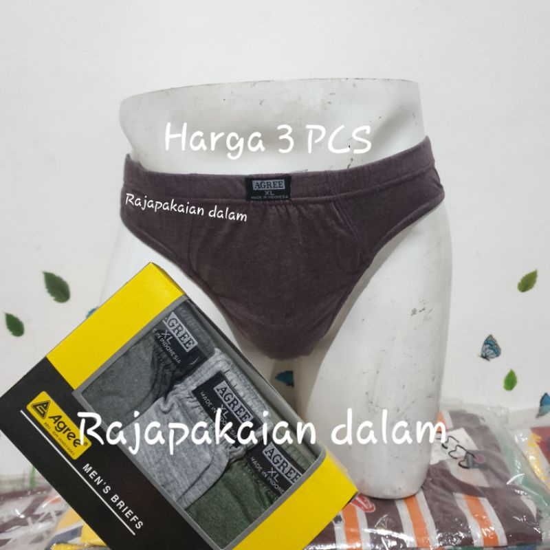 Celana dalam pria Agree 1-8887 Harga 3 PCS