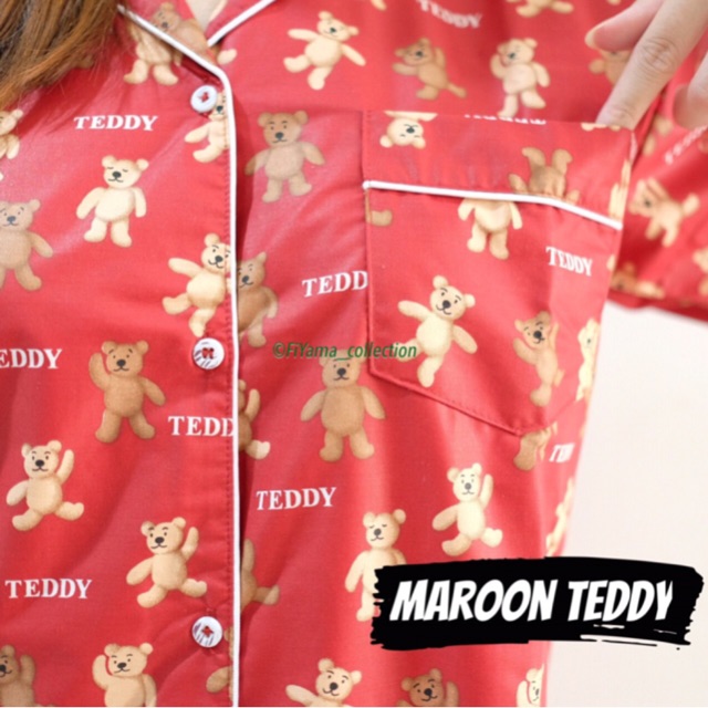 

Maroon teddy