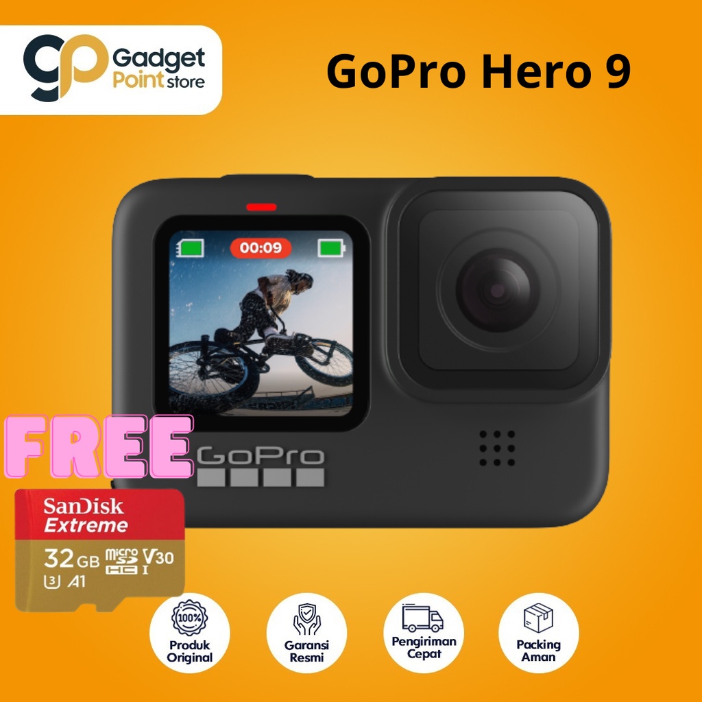 GoPro Hero 9 Black Go Pro Hero 9 Action camera - Original Garansi 1 Tahun