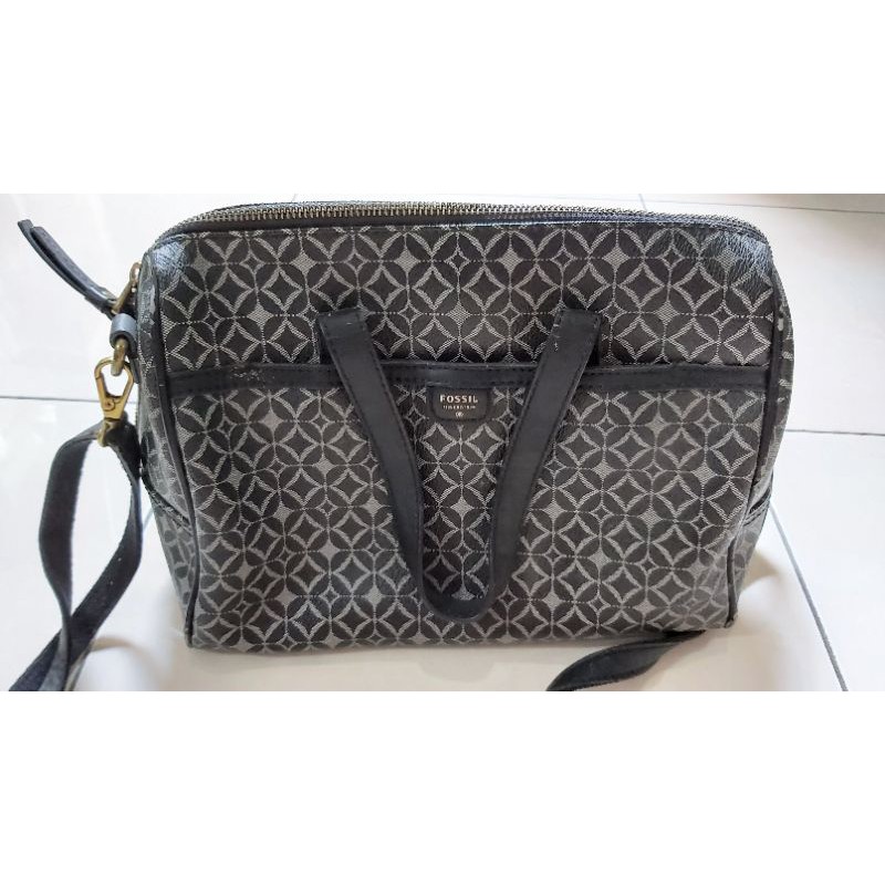 preloved fossil mimi big satchel