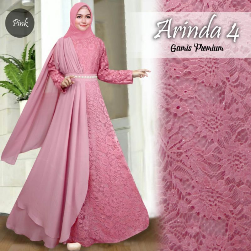 ARINDA SYARI Busana Muslim Gamis Murah Gaun Pesta Muslimah Baju Pesta Wanita Kondangan Mewah Terbaru