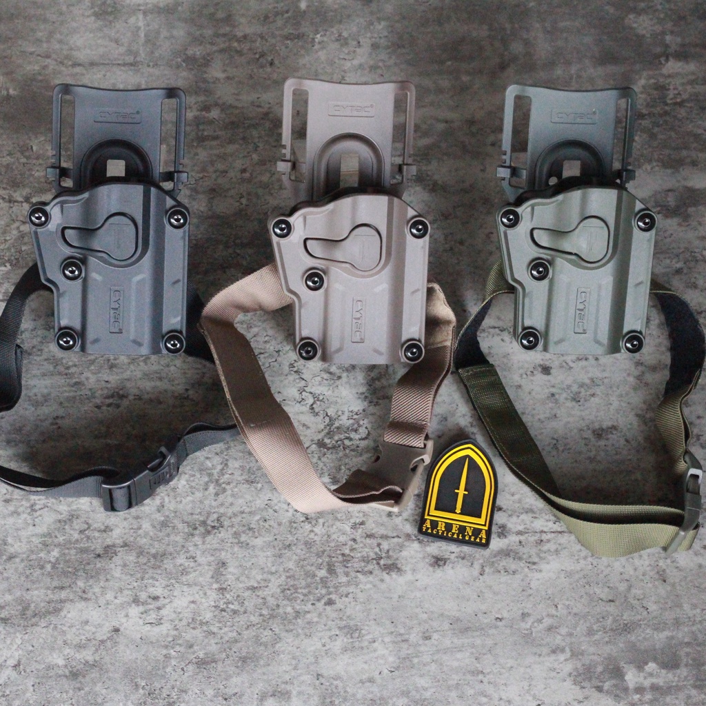 Arena - Sarung Pistol CYTAC Mega Fit dropleg Holster Universal