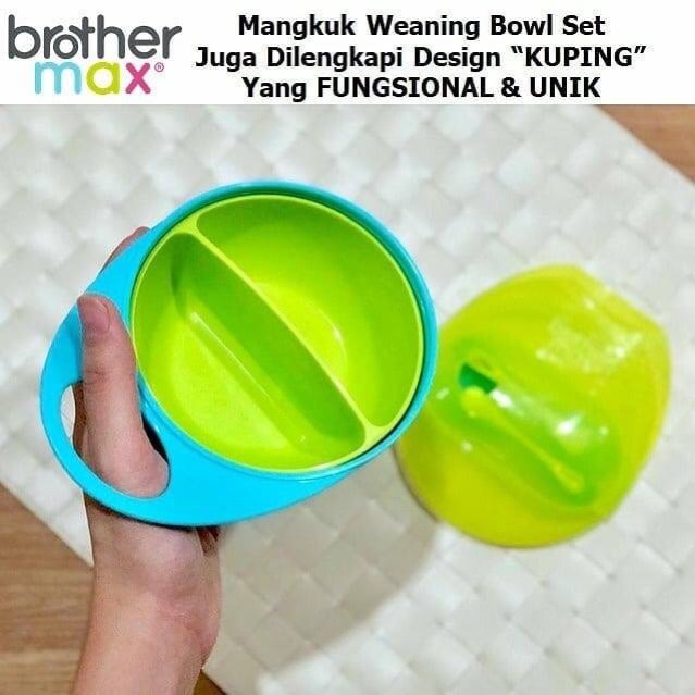 Brother max weaning bowl set - mangkuk mpasi bayi