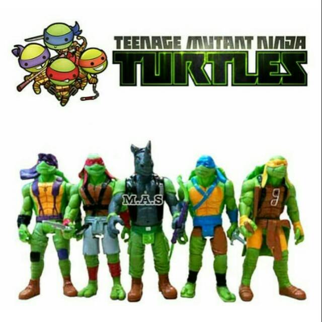 Ninja Turtles Mutant Action Figure Set Kura Kura Ninja Mainan Murah Meriah Cake Topper