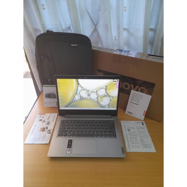 Laptop Lenovo Slim Amd 3020e Ram 8gb SSD 256gb Fullset Like New Garansi up 2024 - Jual Beli Laptop B