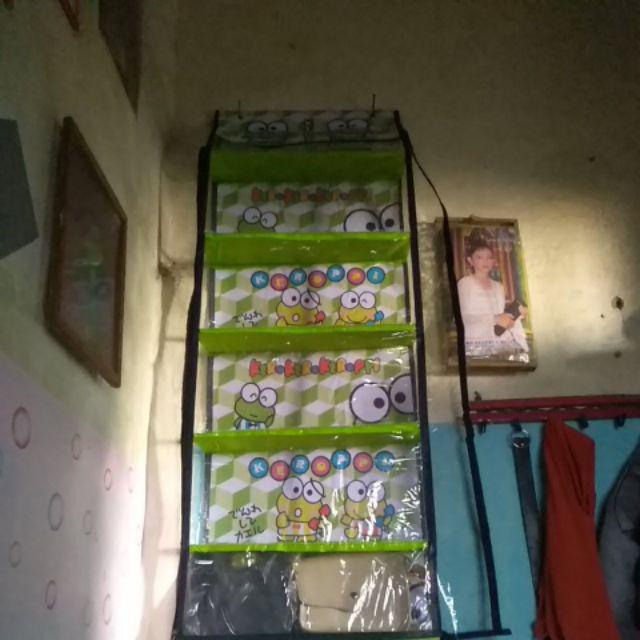 Paket Rak Gantung Karakter (tas+sepatu+jilbab)