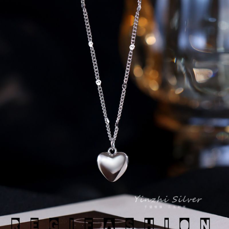 Kalung Titanium Wanita Liontin Love Hati Kalung Titanium Asli Import Kalung Wanita Korea Model Terbaru