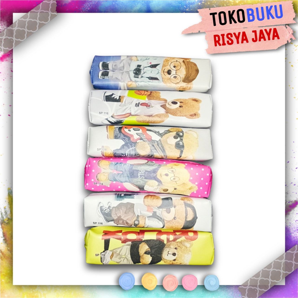 

(PCS) Kotak Pensil Motif Beruang