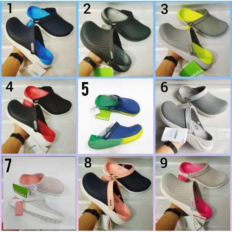 Sandal Crocs literide unisex / Crocs pria waita / Crocs Clog literide / Sandal crocs literide