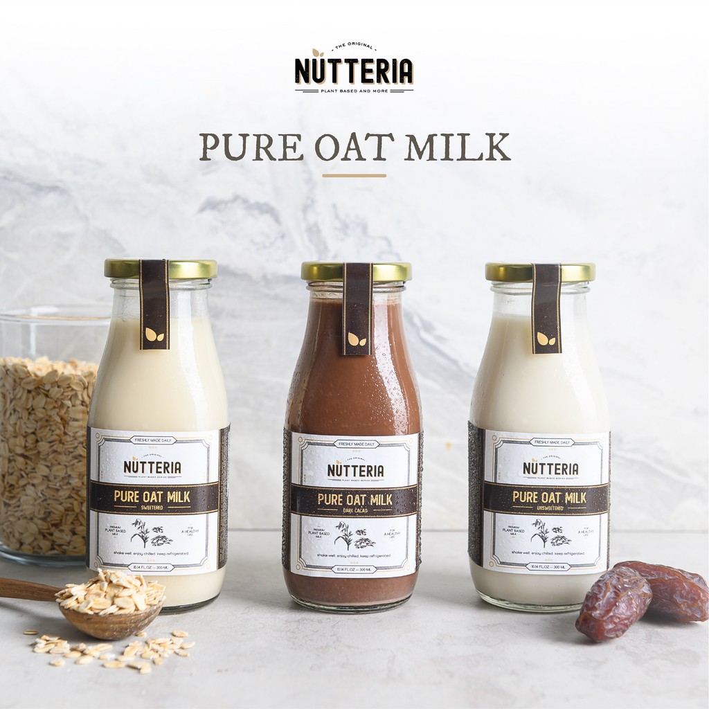 

Pure Oat Milk 300ml - Nutteria Susu Oat