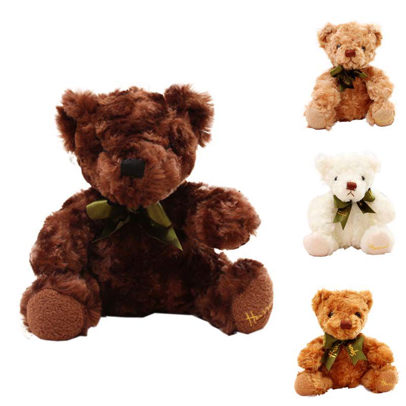 Large 20cm Bear Bucket Cute Teddy Bear Doll Plush Toy Doll Pillow Baby Birthday Christmas Gift