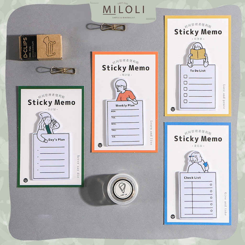 

[MILOLI] Sticky Notes PLANNER Sticky Memo - C0006