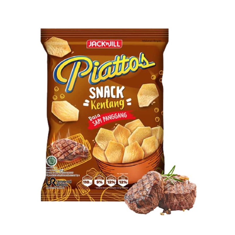 

Snack Piattos 120gr - Sapi Panggang Jumbo / Sambal Geprek