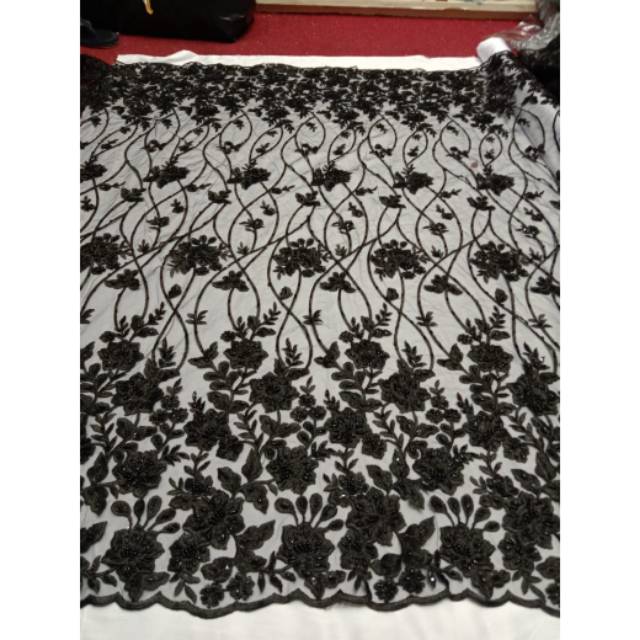 Bahan kain Tile Lace Full Payet TRB