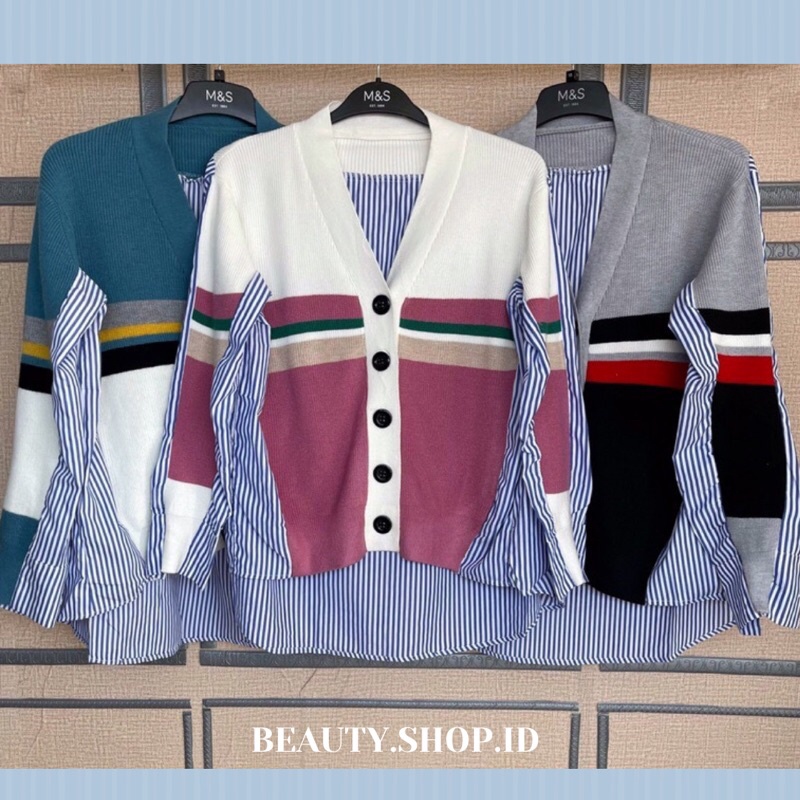 [IMPORT] Cardi Nagita Knit Import - Cardigan Blouse