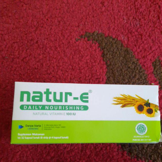 N   atur -E 100 IU 32 kapsul Daily Nourishing Natural Vitamin