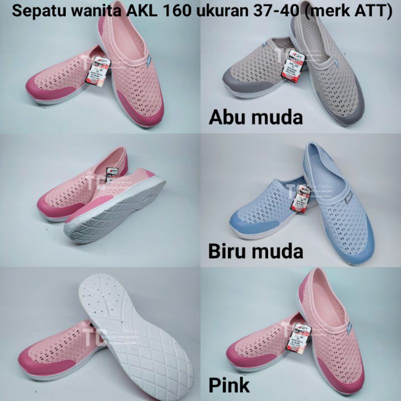 Sepatu karet wanita AKL 160 ukuran 37-40 (merk ATT)