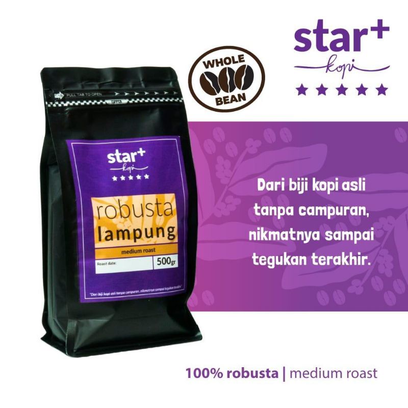 

Star Kopi Robusta Lampung 500 gram